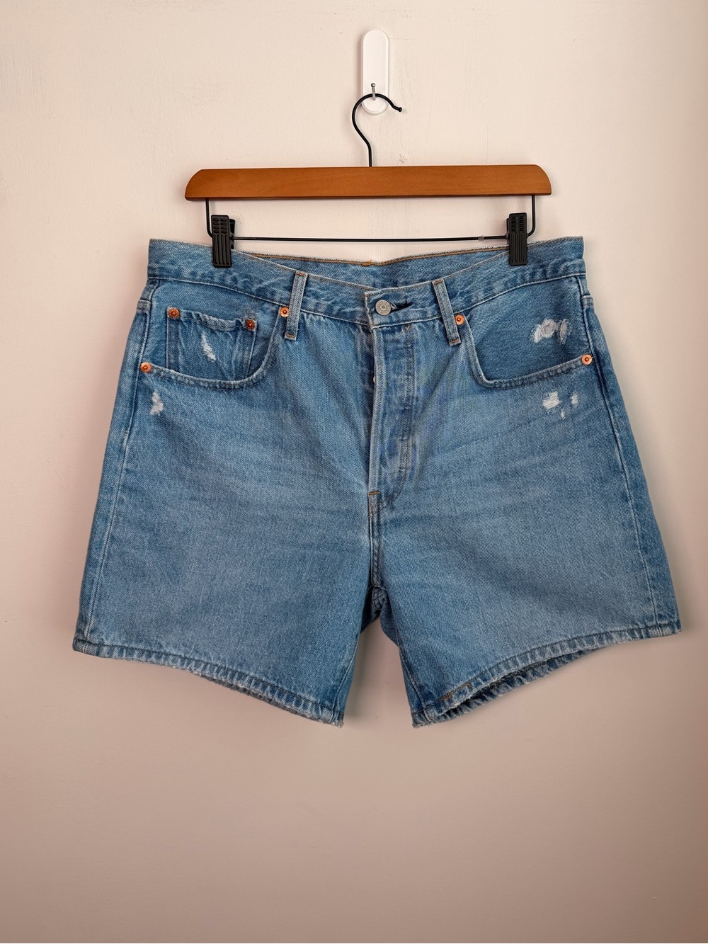 Levi’s 501 Mid-Thigh, High Waist Denim Short